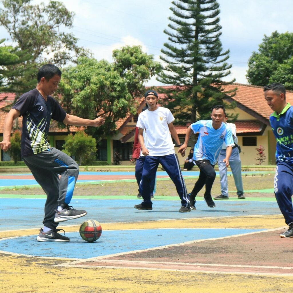 Mission Possible Teens playing with ball Links to Mission Impossible Page